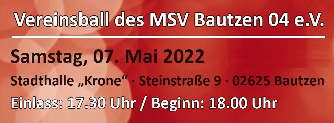 07.05.2022 Vereinsball des MSV Bautzen 04