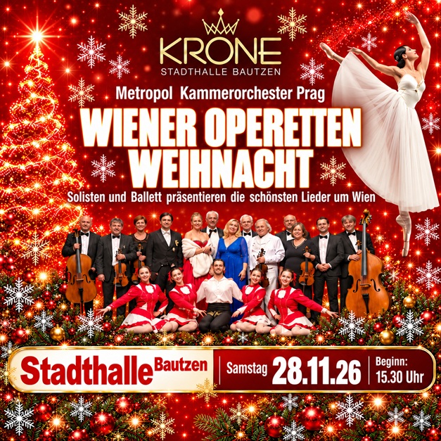  Bild zur Das Metropol Kammerorchester PRAG präsentiert die WIENER OPERETTEN WEIHNACHT